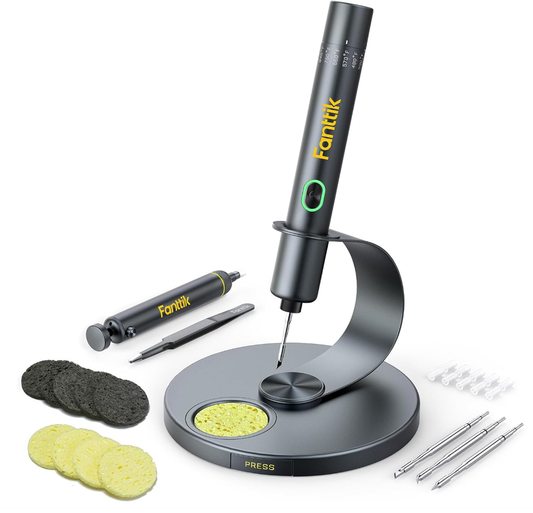 T1 Max Cordless Soldering Iron Kit — 7s Fast Heat, 4 Precision Tips🔧